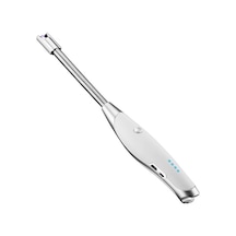 Gümüş Beyaz Darbeli Ark Çevirkabilli Çok Amaçlı Şişe Açıcı Usb Şarjlı Yangınsız Isıtıcı Mangal Çakmak Çok Renkli Çok Renkli