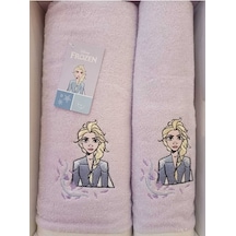 Özdilek Dsny Frozen Lef Lila Banyo Havlu Seti