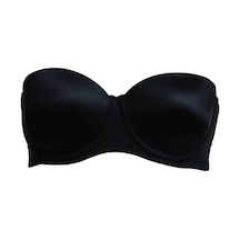 Pierre Cardin Kadın Siyah 6021 Balenli Straplez Şeffaf Askılı Desteksiz Micro Sütyen Siyah