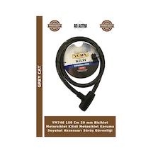 Ym746 150 Cm 20 Mm Bisiklet Motorsiklet Kilidi Motosiklet Koruma Seyahat Aksesuarı Sürüş Güvenliği
