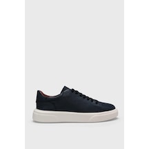 Lufian Tommy Lacivert Erkek Deri Sneaker Lacivert