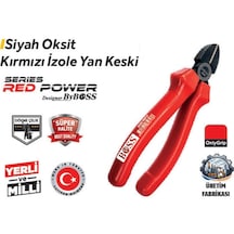 Boss 160 Mm Siyah 85613 Oksit Yan Keski Kırmızı İzole 6 Adet