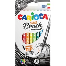 Carioca Süper Brush Keçeli Kalem 10 Lu
