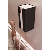 Risingmaber Metal Siyah Güçlü Yapışkanlı Organizer Peçetelik,dispenser Mutfak Banyo Peçetelik Mt107s Çok Renkli