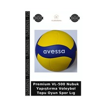 Premium Vl-500 Nubuk Yapıştırma Voleybol Topu Oyun Spor Lıg Çok Renkli