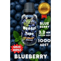 Premium Mentol Topu Böğürtlen 1000 Adet Blueberry Aroma Kapsülü