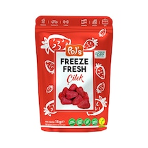 Pol's Freeze Fresh 15 G Çilek - Dondurularak Kurutulmuş Sağlıklı Atıştırmalık 4'li Avantaj Paketi Mı