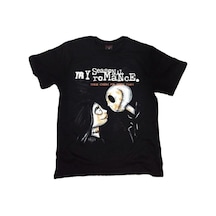 Stoned&Fame My Chemıcal Romance Baskılı Unisex %100 Pamuk Siyah T-shirt SIYAH