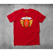 Freeyez Football Unisex Pamuklu Penye T-Shirt Kırmızı