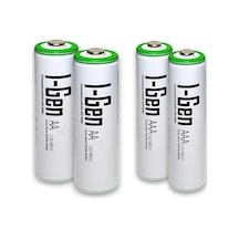 B180 2 Adet Aa 2700 Mah Şarjlı Kalem Pil + 2 Adet Aaa 900 Mah Şarjlı İnce Kalem Pil 1.2v Nı-mh