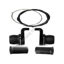 Hsgl Bisiklet Siyah  Saıguan  3x7 Noktalı vites kolu Ergonomik Bi Siyah