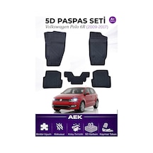 Volkswagen Polo 2009-2017 Araca Özel Havuzlu "karbon" Paspas Takı