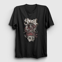 Presmono Unisex Demons Ghost T-shirt Siyah