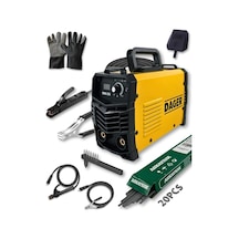 Mma250 250 Amper İnverter Mini Çanta Kaynak Makinesi Seti Igbt Dijital Ekran Elektrod + Maske + Eldiven