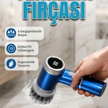 Led Ekranlı Kablosuz Döner Elektrikli Temizlik Fırçası Şarjlı Kir Giderici