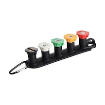 Fortunelane Stainless Steel Base Lock Fan Nozzle Set For Car Wash, 5 Spray Heads, Durable, Corrosion-resistant