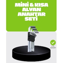 9 Parça Alyan Anahtar Seti Bisiklet Mobilya Ve Otomotiv Uyumlu - Lisinya