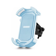 Rockbros Hw-128 Bisiklet E-bisiklet Telefon Montaj Braketi Darbeye Dayanıklı Motosiklet Cep Telefonu Tutucu - Mavi / Gidon Mavi