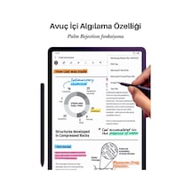 Fuchsia Galaxy Tab S9 Fe - S9 Plus İle Uyumlu Avuç İçi Algılamayan Dokunmatik Stylus Spen Kalem Belirtilmemiş
