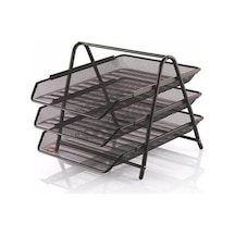 Cassa Evrak Rafı Metal 3'Lü Siyah