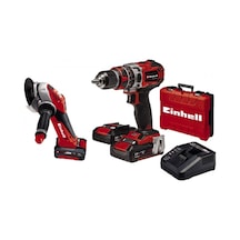 Einhell Te-Ag Taşlama + Te-cd 18/50 Li-i BL 18V Li-ion 3 Akülü Darbeli Matkap Vidalama