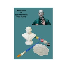 3d Voldemort Harry Potter Figür Boyama Seti - Kendin Boya Hobi Ve Etkinlik Seti - Akrilik Boya + 2 Fırça