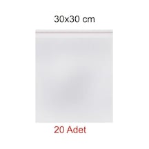 Kendinden Yapışkanlı Bantlı Şeffaf Jelatin Torba 30X30 Cm 20 Ad