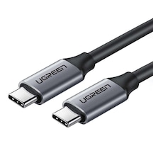 Ugreen 50751 60W Thunderbolt USB3.1 GEN1 3A QC PD Hızlı Şarj Kablosu 1.5 Metre Siyah