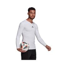 Adidas Team Base Tee Erkek Uzun Kollu Antrenman Tişörtü Beyaz Beyaz
