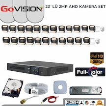 23 Lü 2mp Full Color 3.6mm Lens 1080p Fullhd Warmled Ahd Bullet Set