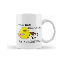 Belalı Civciv Kupa Bardak Porselen Karışık