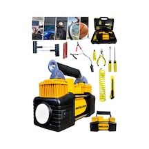 Pro Müller 12 V 150 Psi Kırılmaz Çelik Gövde Çift Pistonlu Dakikada 100 Lt Araç Araba Lastik Bot Şişirme