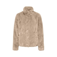 Only Onlnewvıda Faux Fur Jacket Cc Otw Bej 001