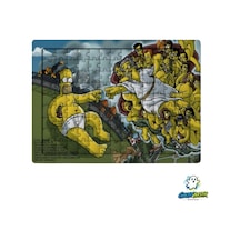 Ghostbastır Design Simpson Tanrının Eli 99 Parça Ayaklı Puzzle Dekoratif Çocuk Yapbozu 0190