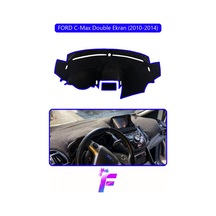 Ford C-max Double Ekran 2010-2014 Torpido Örtüsü Güneşten Korur Kolay Montaj Tam Uyum E89 Mavi