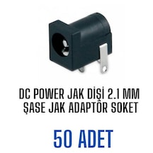 Dc Power Jak Dişi 2.1mm Şase Jak Pcb Adaptör Soketi 50 Adet