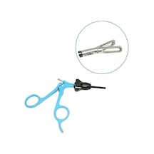 ﻿Barışhan Medikal Laparoskopik Reusable Delik Yuvası Pense 5 x 330 MM 22 MM Çene Mavi