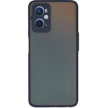 Newface Oppo A96 Kılıf Montreal Silikon Kapak - Lacivert Lacivert