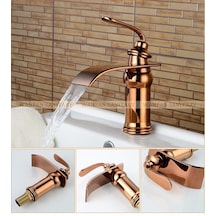 Banyo Lavabo Bataryası Şelale Rose Bakır