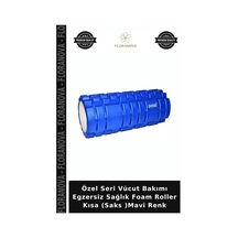 Özel Seri Vücut Bakımı Egzersiz Sağlık Foam Roller Kısa Saks Mavi Renk