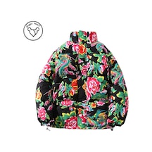 Kış Kalın Sıcak Ekmek Pamuklu Ceket Çince Özellikleri Siyah