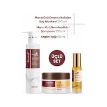 Set Onarıcı Repair Kolajen Saç Maskesi 250 Ml + Nemlendirici Şampuan 200 Ml + Argan Yağı 50 Ml - 754553283
