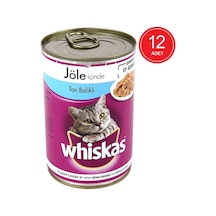 Whiskas Ton Balıklı Konserve Yetişkin Kedi Maması 12 x 400 G