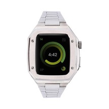 Watch 45mm Metal Petek Kasalı Kordon Saat Değildir - Gümüş Diğer