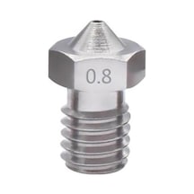 Koodmax 2 Adet 3d Yazıcı Printer E3d V5-v6 Mk8 Extruder 1.75mm / 0.8mm Paslanmaz Çelik Nozzle M6