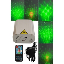 Mini Lazer Sahne Işığı Müziğe Sese Duyarlı Uzaktan Kumandalı Rgb Disko Lazer Projektör Led Işık