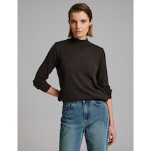 Pierre Cardin Kahverengi Slim Fit Basic Kazak 50333922-vr029