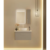 Hilton Banyo Dolabı - Monza 80 Cm - Gri Diğer