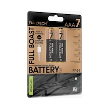Şarjlı Ince Kalem Pil Aa Şarj Edilebilir Pil 1.5v 800mwh Lityum-ıon Ince Pil Aa 5 Type-c Şarjlı Aa, Her Paket, 2
