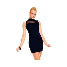 Kolsuz Mini Elbise - Vbah-866024 Çok Renkli